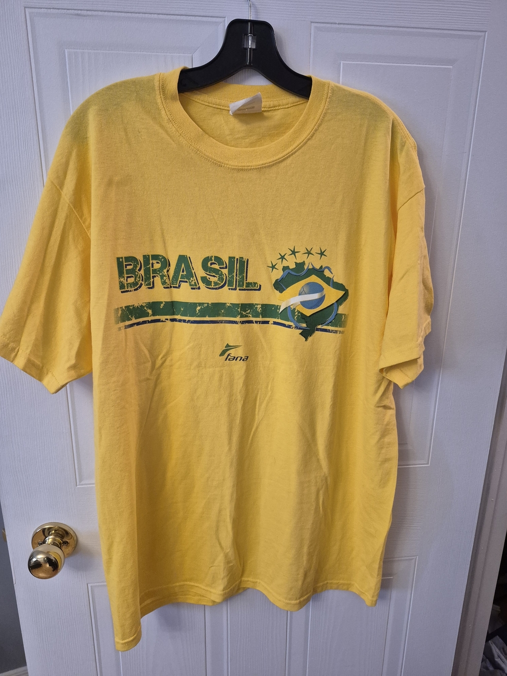 Vintage Brasil Graphic Tee - Fana - Large - Y2k